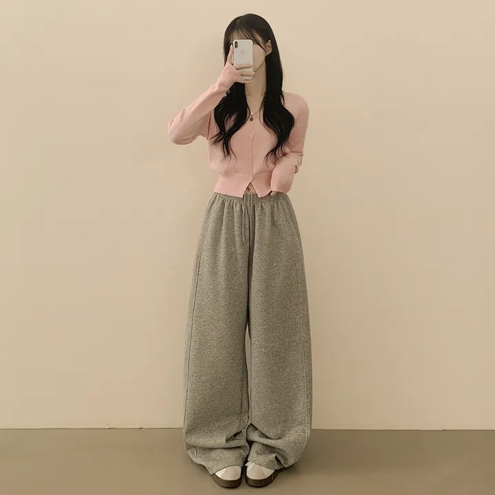 [울100✨허리잘록핏!] 크롭 브이넥 니트 파스텔 봄가디건 상세 이미지 14