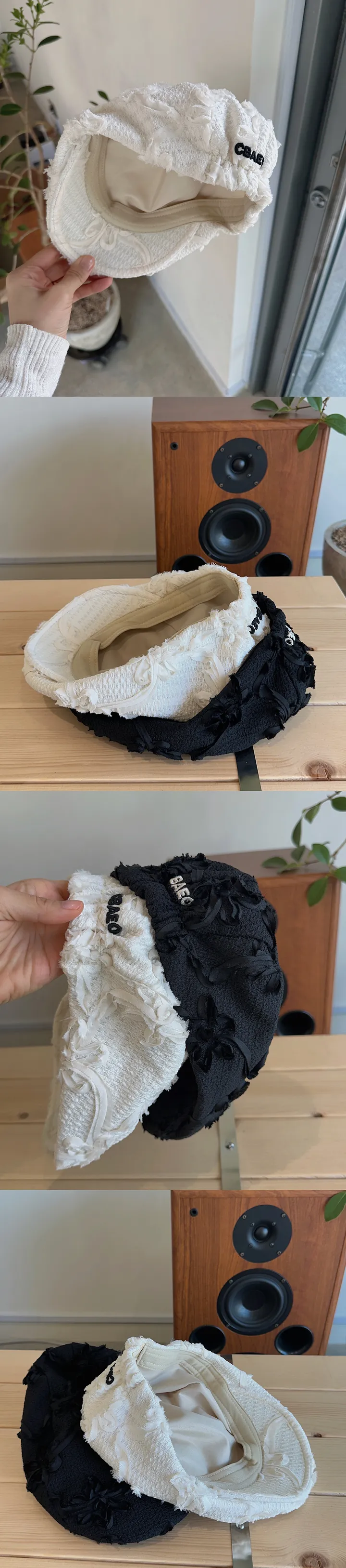 레터링포인트 썸머헌팅캡 헤어리헌팅캡모자 레이스수술 뒷밴딩마도로스캡 상세 이미지 3