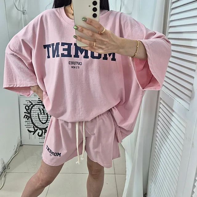 [4COLOR/~3XL] 오버핏 모먼트 트레이닝세트 상세 이미지 15