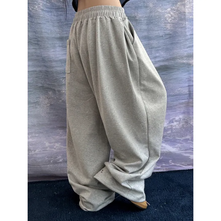 ❤️‍🔥기모선택│업그레이드 ver.│누적판매1,000 돌파 기념│4size!❤️‍🔥[UNISEX/기획특가]사이드 폴드 핀턱 스트링 루즈 와이드 벌룬 트레이닝 팬츠(2color) 상세 이미지 65