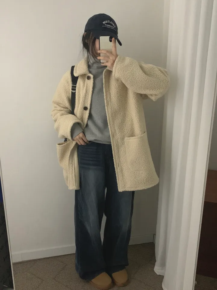 부클하프코트 (3color) 상세 이미지 19