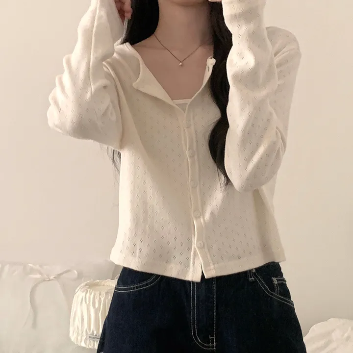 로로 펀칭 가디건 (8color) 상세 이미지 24