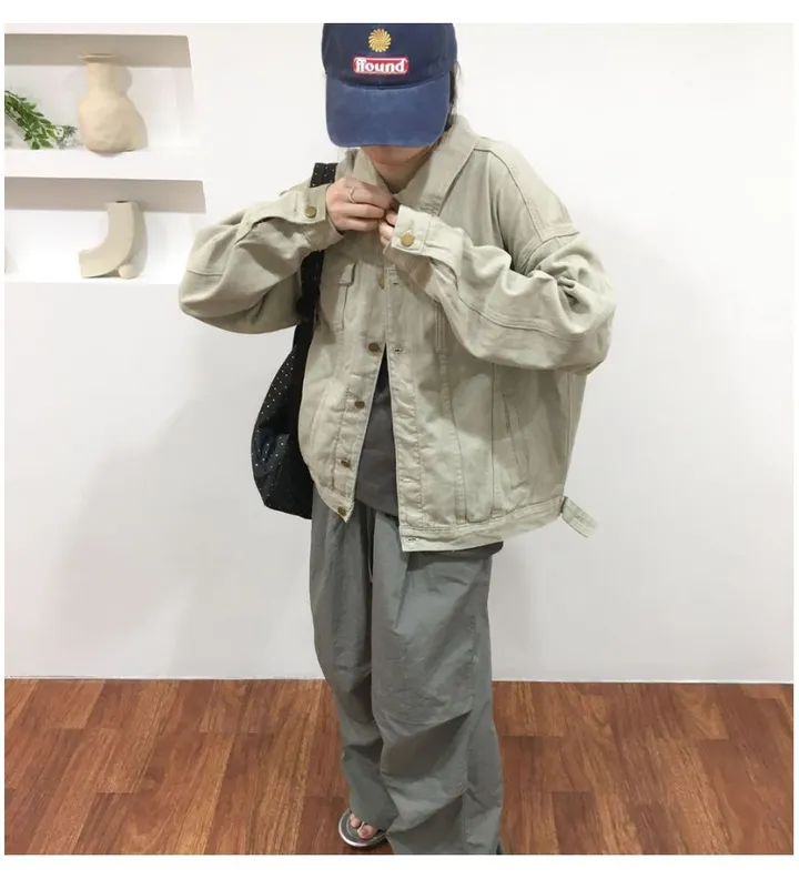 (2c) 하우 워싱 루즈 코튼 트러커 자켓 상세 이미지 23