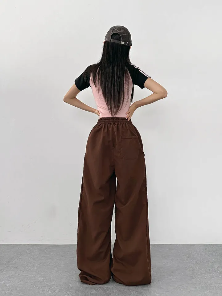 [사이드스냅🖤벌룬핏/나일론 2way스트링조절 비죠버튼 와이드팬츠] 비죠버튼벌룬와이드팬츠 상세 이미지 45