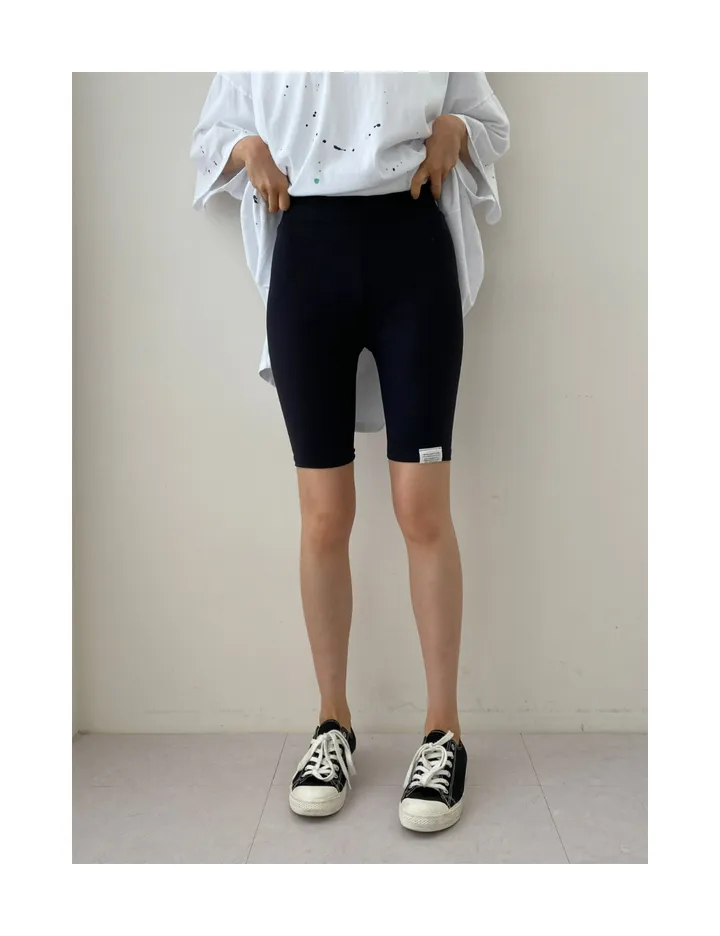 2color 사방스판 하이밴딩 뱃살커버 4부 레깅스팬츠 상세 이미지 14