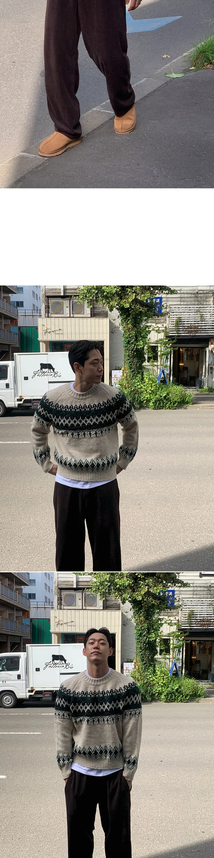 주문폭주🔥[니트&가디건/도톰포근] 슬란드 눈꽃 노르딕 오버핏 니트 가디건 상세 이미지 10