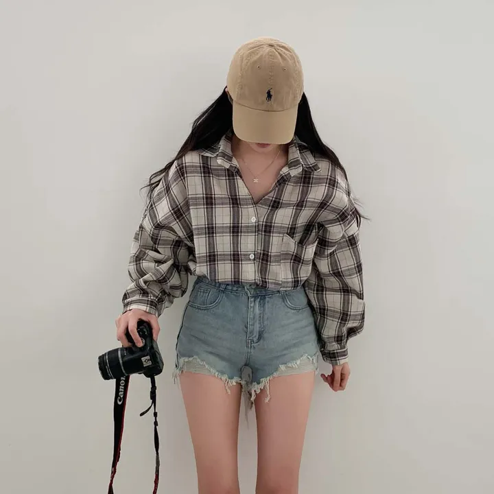 [✨8천장돌파!✨/컬러추가!]여리앤아방 체크남방 코튼 셔츠 -4color 상세 이미지 16