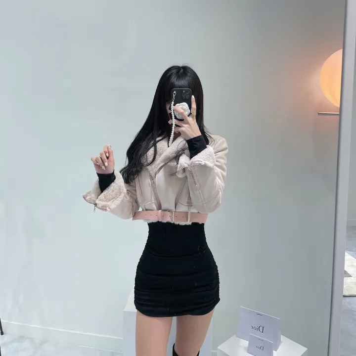 [주문폭주💝자체제작/후기보세요💝] 컬러추가 ! (벨트SET)(원조고퀄)(슬림핏)(모델소장)매력 쁠리 여신 크롭 무스탕 상세 이미지 18