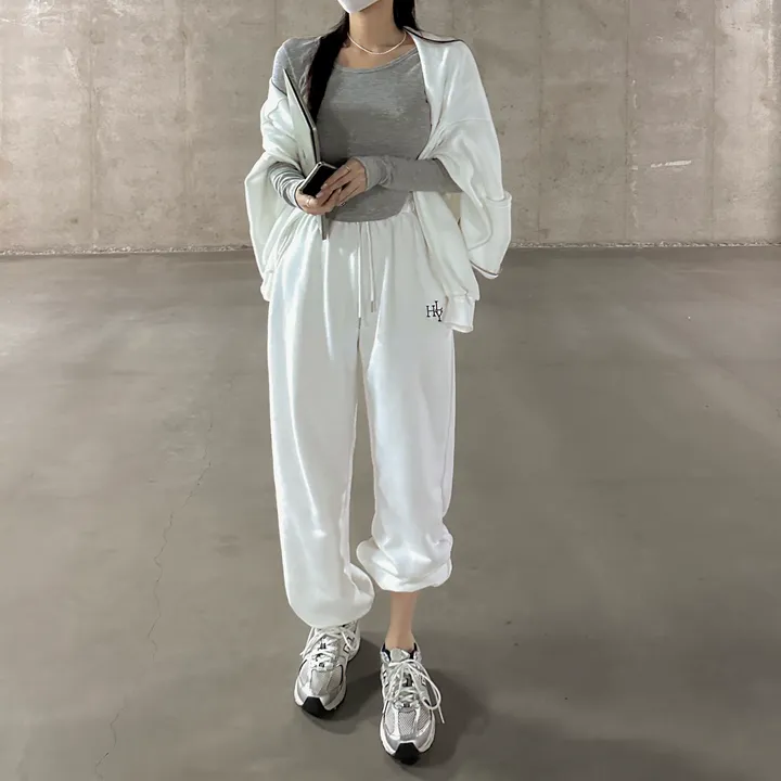 [8color/MADE] 하이퀄리티 웨하스 탄탄 와이드 조거팬츠 봄트레이닝 상세 이미지 41