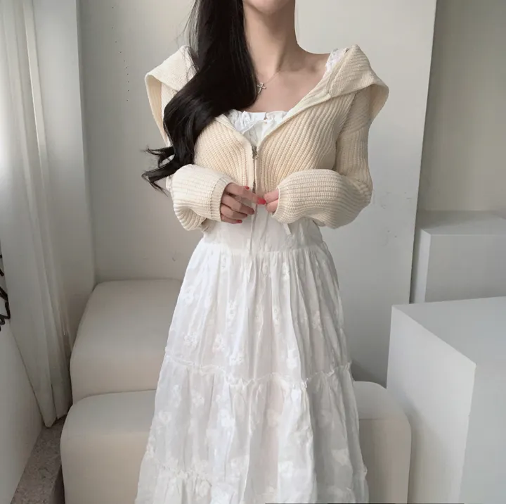 *당일* 슈슈 하찌 세라 크롭 가디건 4color 투웨이 투지퍼 봄신상 가디건 루즈핏 상세 이미지 26