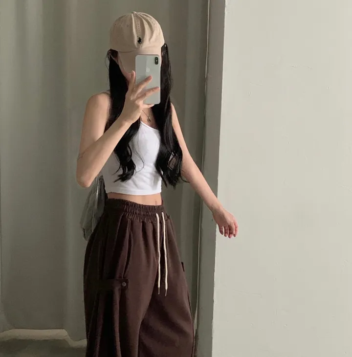 Made [봄컬러추가/🤍숏,롱!] 비어 사이드스냅 비죠, 버튼 롱와이드 트레이닝 추리닝 밴딩팬츠 - 12color 상세 이미지 17