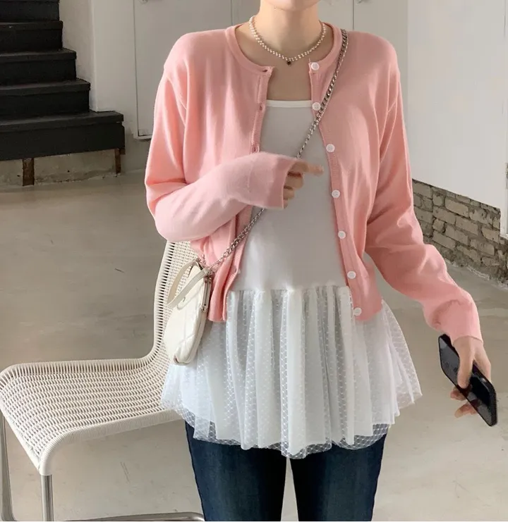 [부드러워요🌸여리핏]도화 여리 루즈핏 데일리 버튼 소프트 니트 가디건 6color 상세 이미지 29