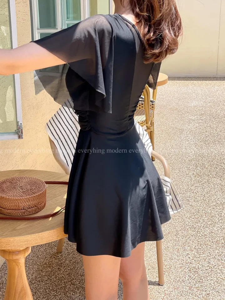 💙[날씬보장/L~5XL]빅사이즈 체형커버 프릴 원피스 모노키니 비키니 수영복 상세 이미지 32