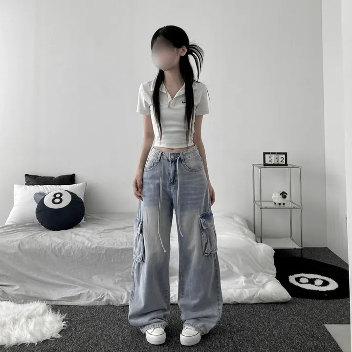 vintage strap wide cargo pants [ 빈티지 스트랩 카고 와이드 데님 팬츠 ] 상세 이미지 10
