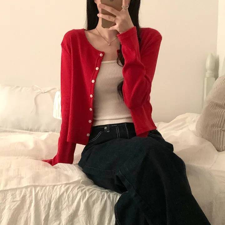 로로 펀칭 가디건 (8color) 상세 이미지 100