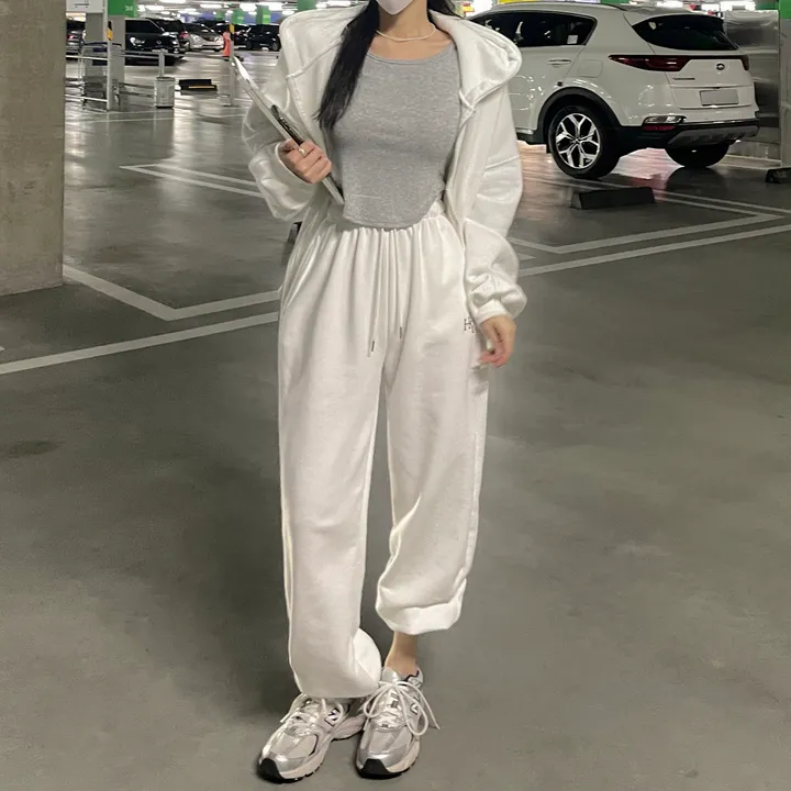 [8color/MADE] 하이퀄리티 웨하스 탄탄 와이드 조거팬츠 봄트레이닝 상세 이미지 24