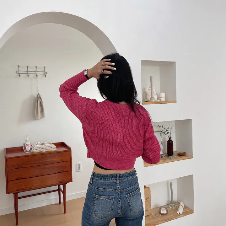 [best가디건✨]루나 하찌 크롭 브이넥 가디건 상세 이미지 36