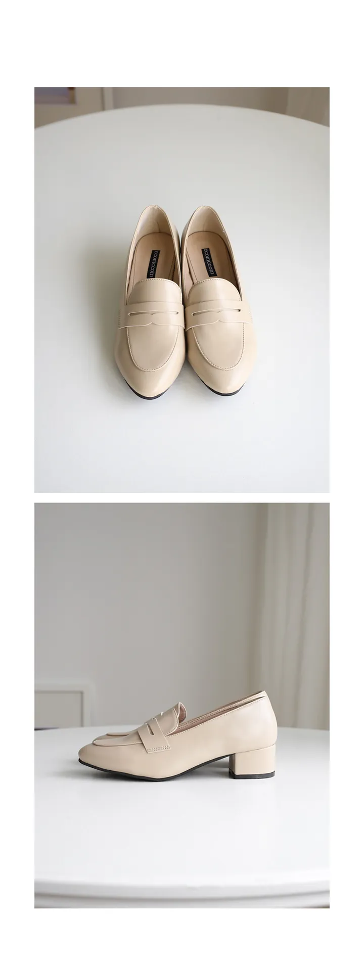 [자체제작/당일발송] 모리스 베이직 4cm 통굽 페니로퍼 CK9004 상세 이미지 36