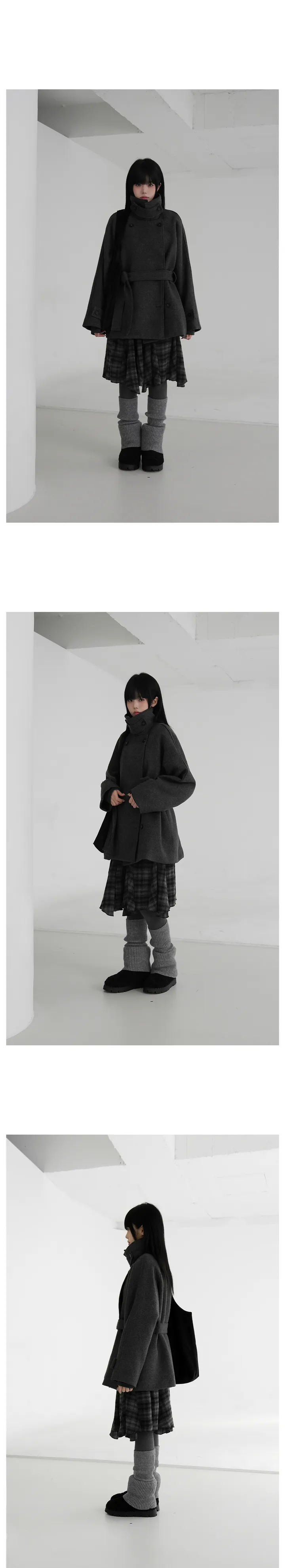 비에드 더블 울 하프코트 상세 이미지 5