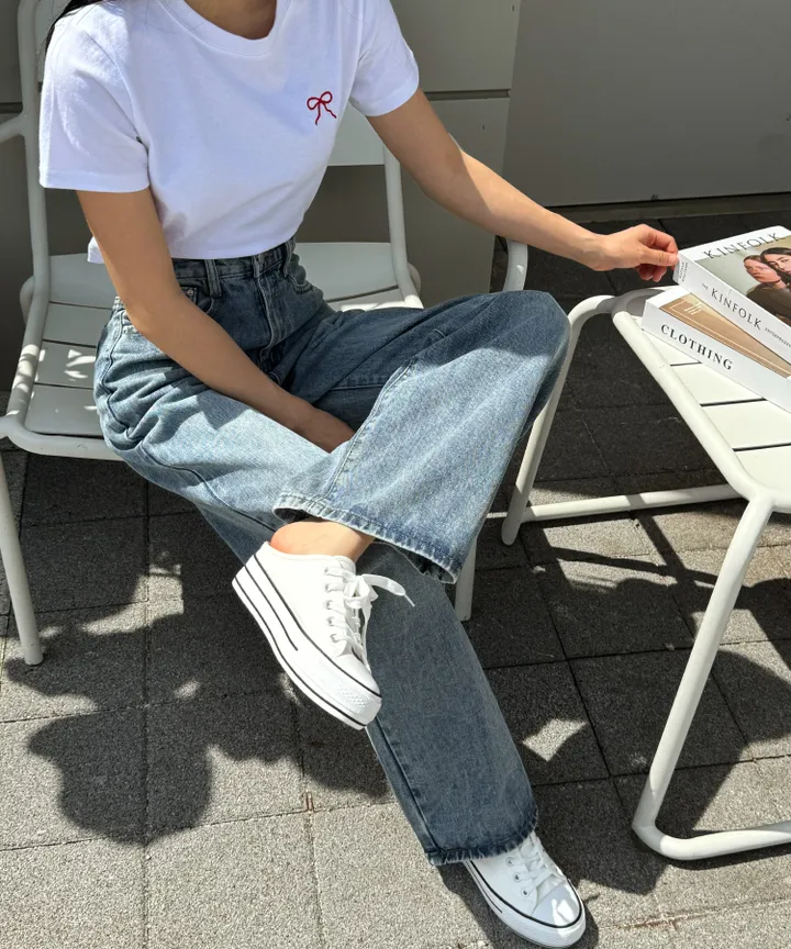 [3단기장/~2XL/6color/핫아이템]노수선와이드기획데님팬츠 상세 이미지 18
