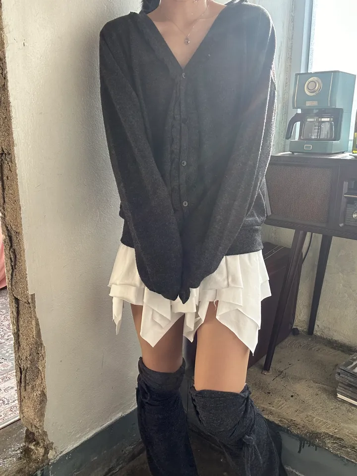 *추천* 빈티지 프릴 가디건 3color 상세 이미지 6