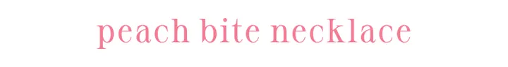 🍑 peach bite necklace 🍑 상세 이미지 3