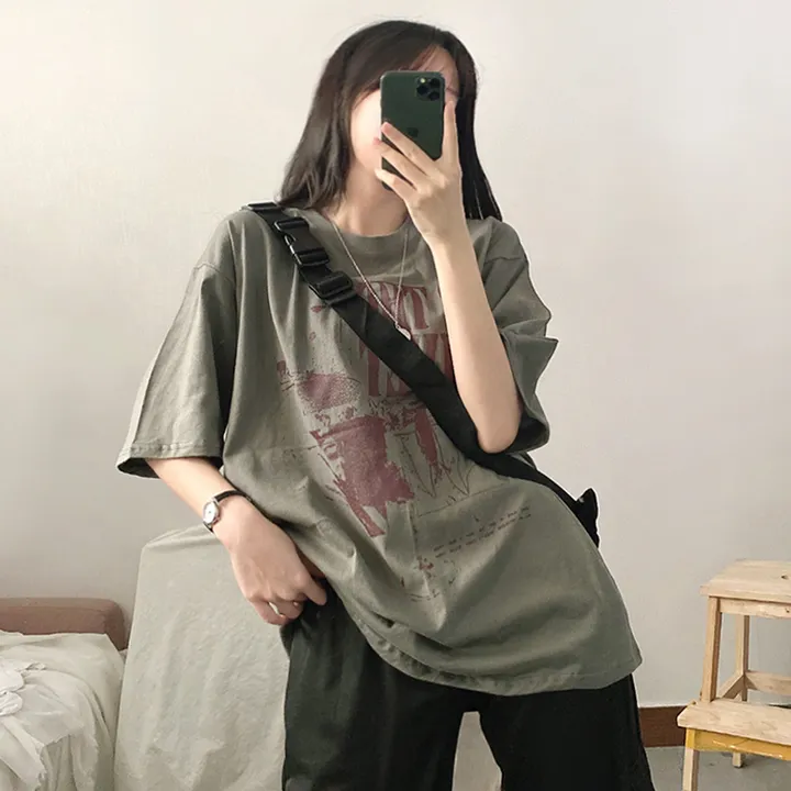 [예쁜/유니크!] 잉크 프린팅 박시 반팔티T 4color 상세 이미지 2
