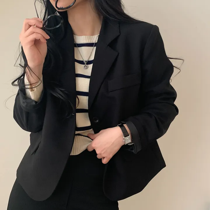 [기획/필수] 오늘도 예쁘게, 모니카 원버튼 숏자켓;4col 상세 이미지 59