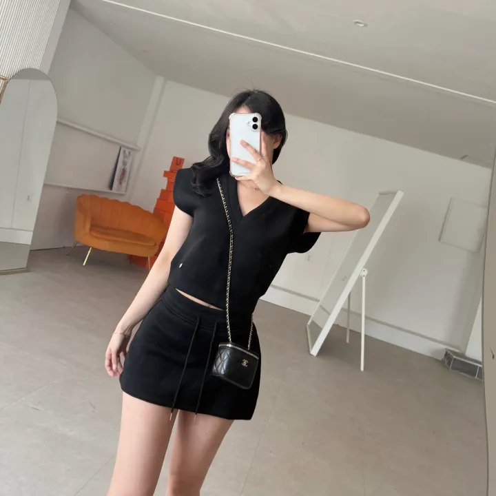 프로스 내추럴 베스트&치마바지 세트  *미니,숏,투피스,브이넥,캡소매,트임,밴딩 상세 이미지 14