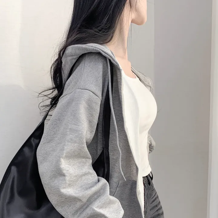 [일반&기모]🚛당일출고🚚활용도 높은 교복템 루즈핏 벨리후드 집업 - 3color 상세 이미지 19