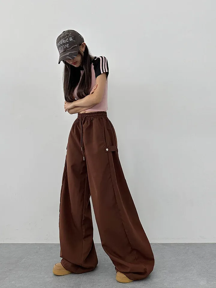 [사이드스냅🖤벌룬핏/나일론 2way스트링조절 비죠버튼 와이드팬츠] 비죠버튼벌룬와이드팬츠 상세 이미지 37