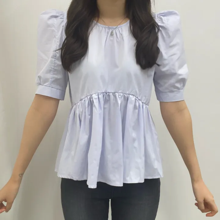 (전색상당일발송!) 파스텔 셔링 퍼프 블라우스 3color 상세 이미지 19