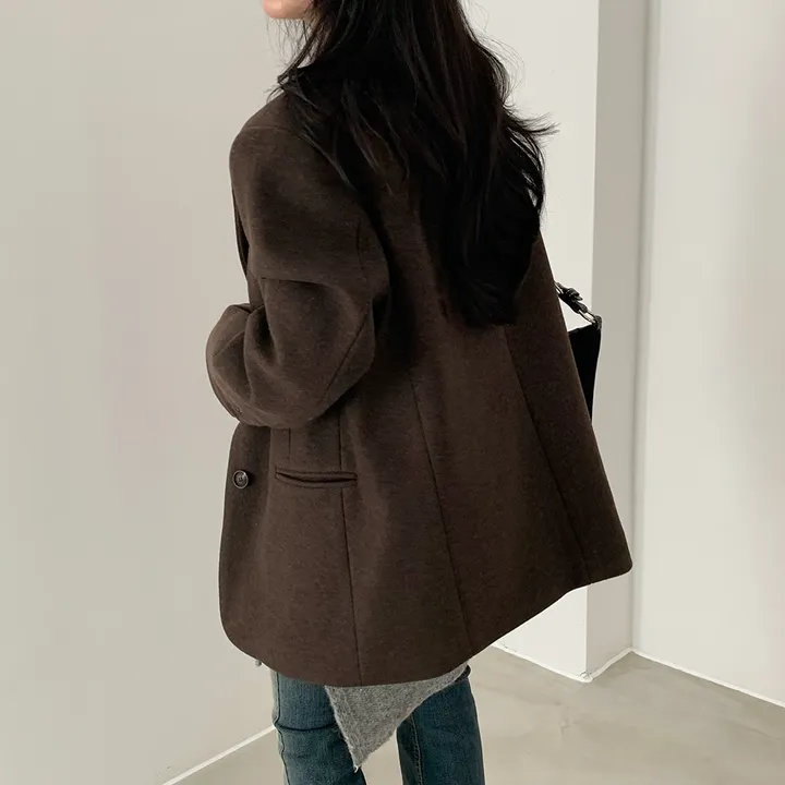 [wool100%/브랜드공정]  윈터 싱글 투버튼 카라 리얼 울 자켓 블레이저 - jk 상세 이미지 77