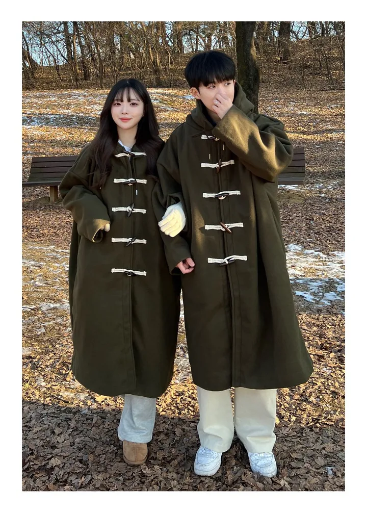 [최저가/숏&롱] 떡볶이 후드 겨울 가을 코트 고퀄리티 남녀공용 아우터 자켓 오버핏 빅사이즈 커플룩 시밀러룩 상세 이미지 39