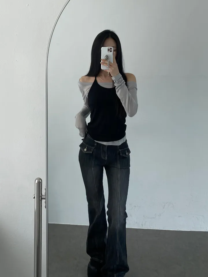 바지 모델 착용 이미지-S1L59