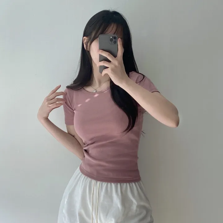 [11color/인생반팔] 코튼 데일리 부드러운 무지 라운드 반팔 기본 티셔츠 - 11color 상세 이미지 25