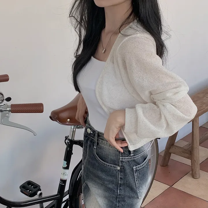 [햇빛차단☀️/블랙 당일출고!] 자체제작 #크치Made 순애 린넨 세미 크롭 볼레로 여름가디건 - cd (장마룩,워터밤,흠뻑쇼 필수템) 상세 이미지 90