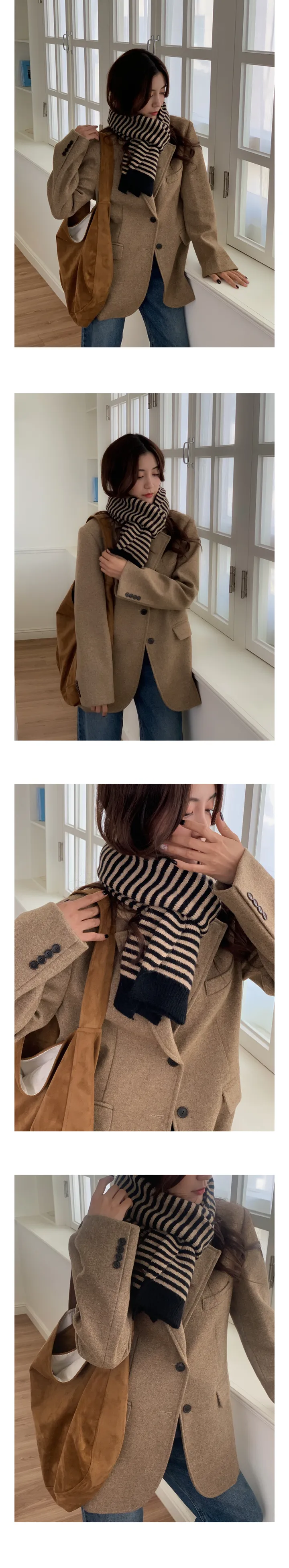 [그레이추가!/주문폭주] 시몬 스트라이프 머플러 목도리 (5color) 상세 이미지 8