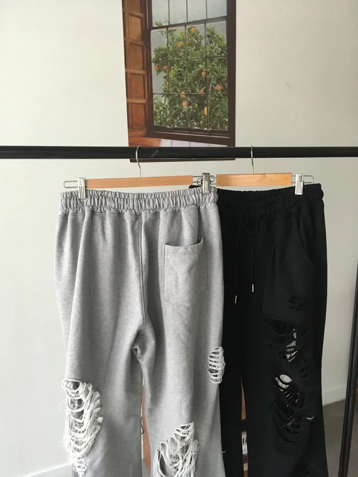 [허리~63까지 MD 추천🤩] 데미지 디트로이드 제니팬츠 / 유니크 스트릿 댄스복 페스티벌 체육대회 빅사이즈바지 세미 부츠컷 조거팬츠 봄바지 여름바지 댄스복 하비언니 와이드팬츠 상세 이미지 80