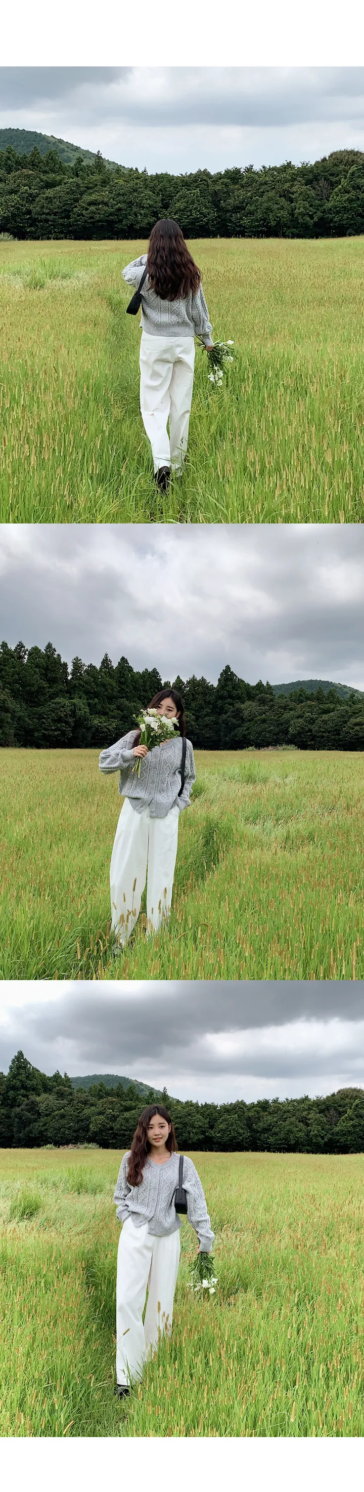 🚀당일발송🚀[landmade/울70]휘낭시에 케이블 어텀 니트 가디건 (4color) 상세 이미지 35