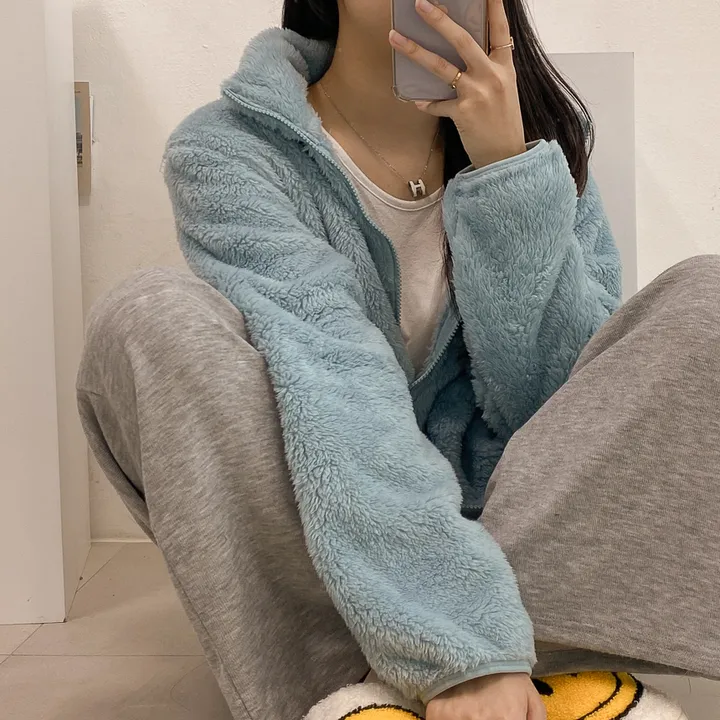 (💥강추템!! 보들보들촉감~💥) 따뜻 플리스 후리스 커플 포근 털 겨울 집업 (L~XL) 상세 이미지 31
