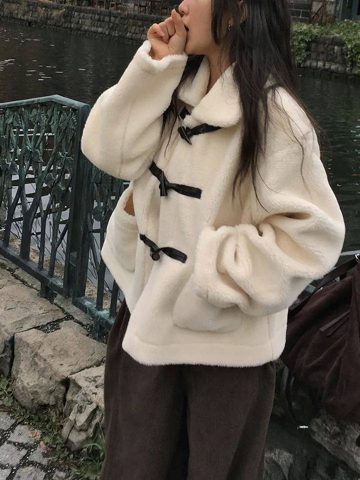 [왕따뜻🤎몽글몽글 *떡볶이코트* 양털 떡볶이자켓 겨울자켓 연말룩] 몽실양털떡볶이코트 상세 이미지 21