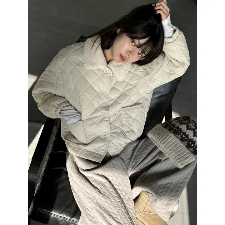 누빔🌡️[UNISEX/소장추천!]퀼트 블랭킷 웜업 케이블 포인트 윈터 루즈 와이드 트레이닝 팬츠(4color/5-7일 여유주문) 상세 이미지 27