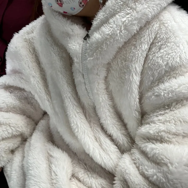 3size 남녀공용 커플룩 양털 후리스 후드집업 2color 상세 이미지 22