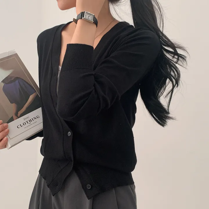 [간절기신상] 가을을 준비하는, 브이넥 니트가디건;5col 상세 이미지 39