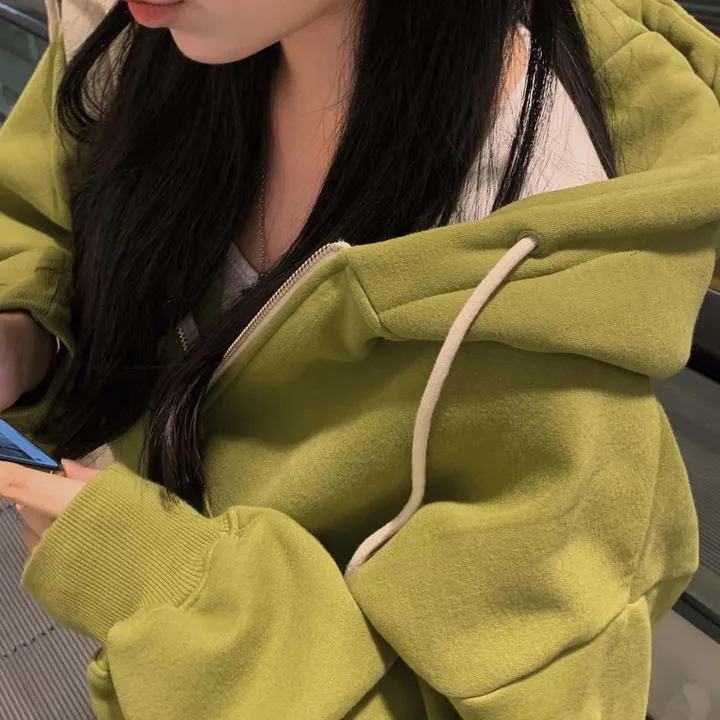 [완전인기✨/백염컬러 당일출고!] 자체제작 크치Made 꿈에 나온 핏, 투웨이 양기모 크롭 후드집업 ver 아우터 자켓 - zipup 상세 이미지 27