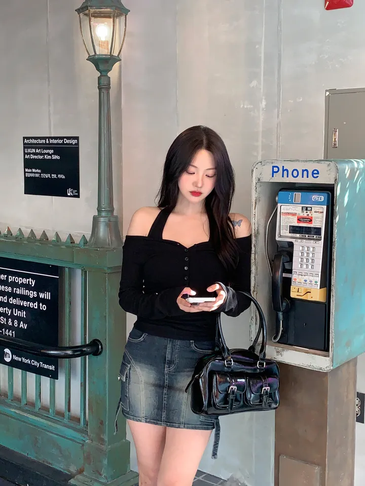 [MADE][2pcs,승모근소멸🤍] 키싱 홀터넥 나시 가디건set (4color) 상세 이미지 92