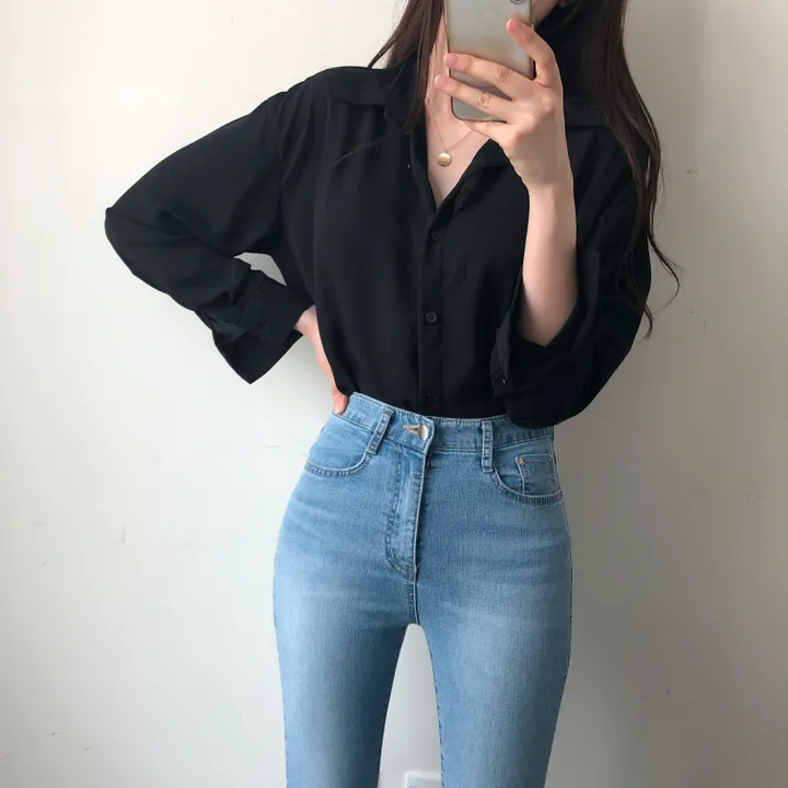 (Made/색감굿-핏예쁜) 촤르르 쉬폰 찰랑 데일리 셔츠 상세 이미지 40