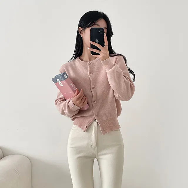 [~10컬러] 보노보노 크롭핏 단정해 니트가디건 상세 이미지 14