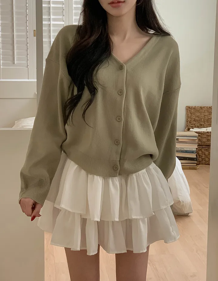 [예쁜여유핏/11colෆ] 다온 브이넥 루즈핏 긴팔 가디건 11colors 상세 이미지 22